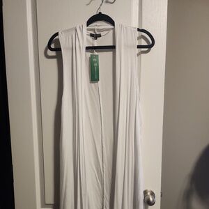 White Vest cardigan NWT